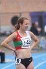 Steph Twell after winning the 1500 metres at the Scottish Championships, Scotstoun  Stadium, Glasgow.
